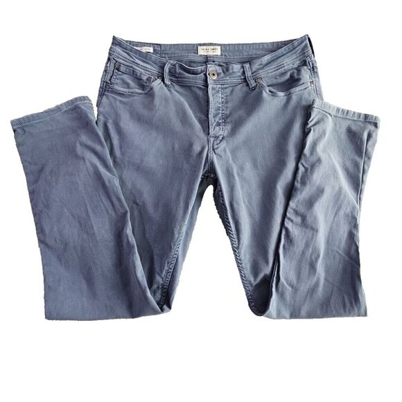 Jack & Jones Jeans Men's Glenn 36x34 Faded Navy Blue Slim Fit Button Fly - Picture 2 of 16